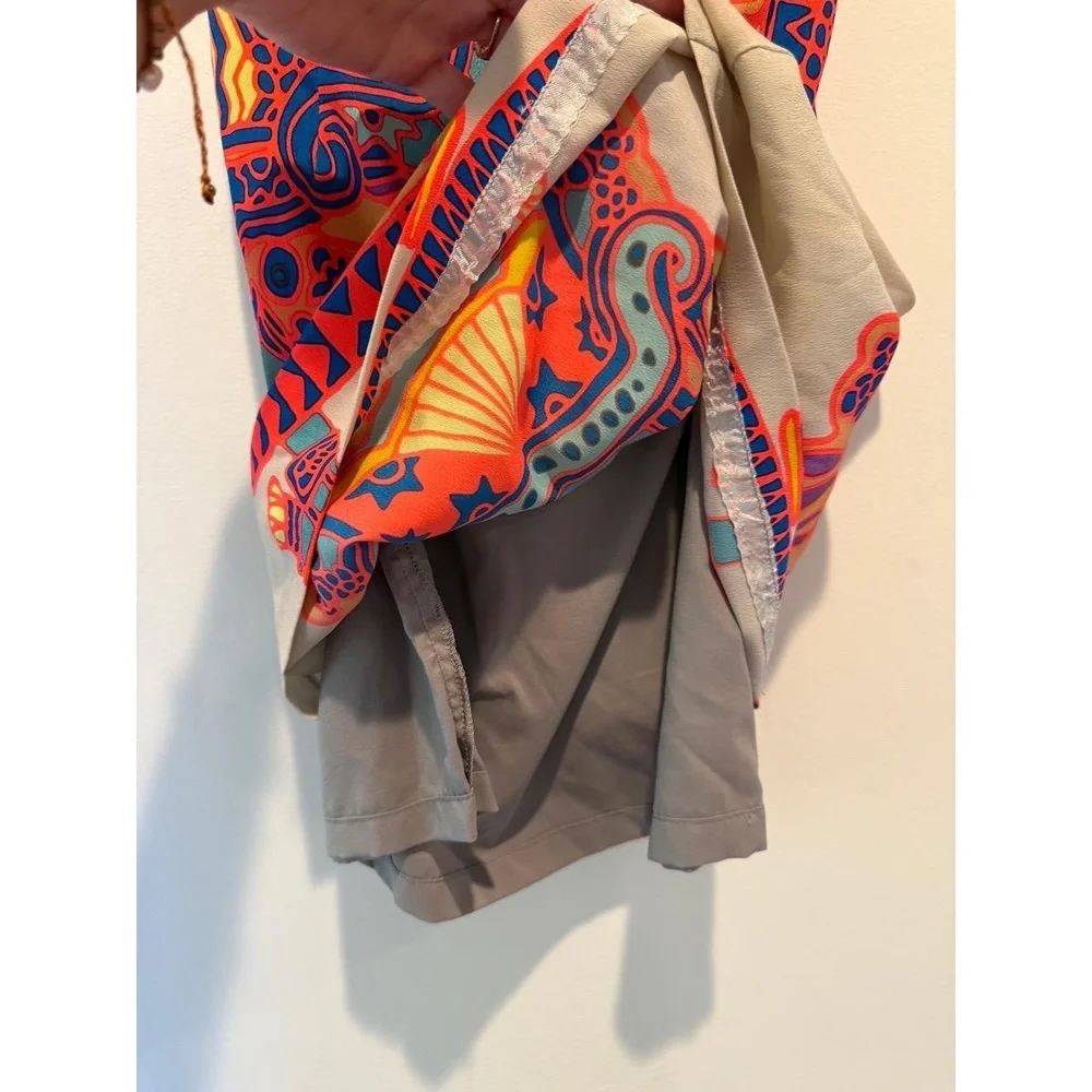 Mara Hoffman Strapless Mini Dress Multi-Color Boho Tribal Print 2 EUC - Picture 5 of 11